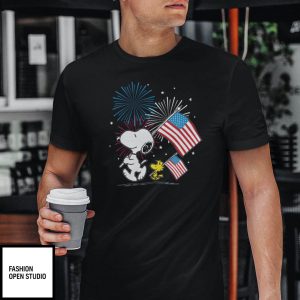 4th Of July Snoopy Dog Shirt