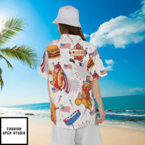 American Hot Dog Burger Hawaiian Shirt 5