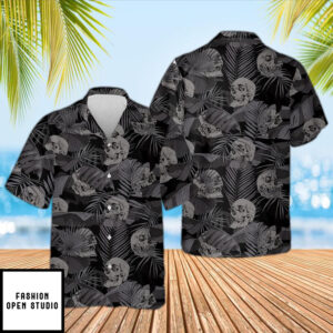 Gothic Skull Hawaiian Shirt 1