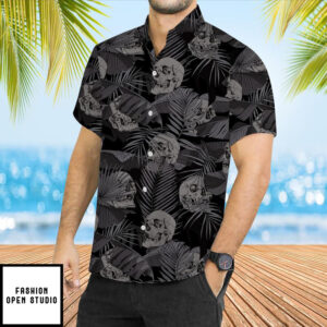 Gothic Skull Hawaiian Shirt 2