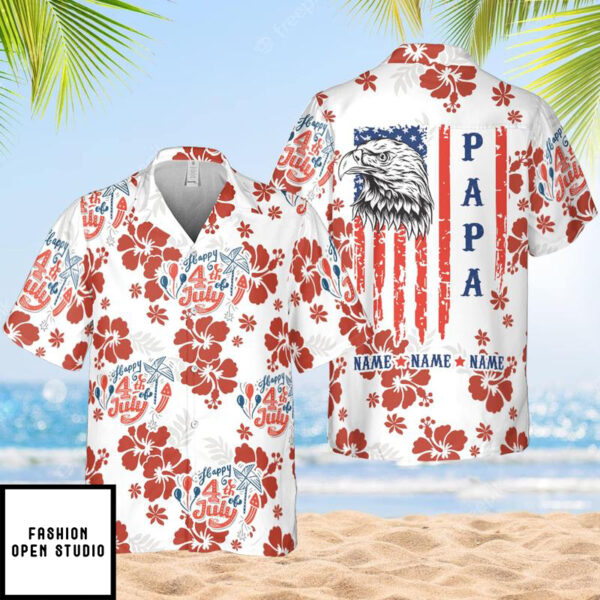 Happy 4th of July Hawaiian Shirt