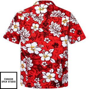 Hawaiian Shirt Classic Flowers (red)