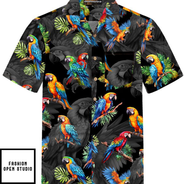 Hawaiian Shirt Hawaiian Parrots New Version