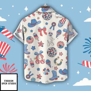 Howdy 4th Of July Hawaiian Shirt Western Independence Day Shirt 1