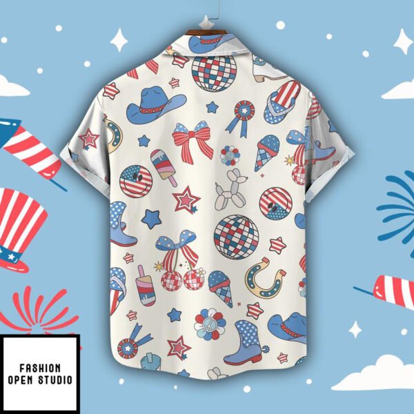 Howdy 4th Of July Hawaiian Shirt, Western Independence Day Shirt