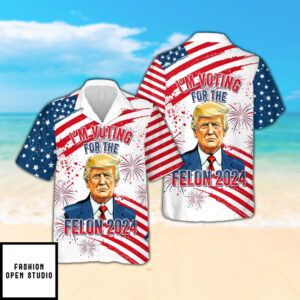 I’m Voting For The Convicted Felon Hawaiian Shirt