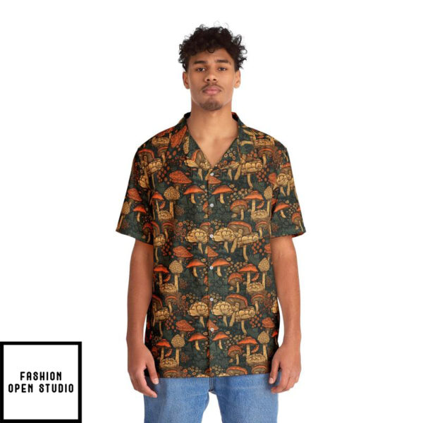 Mushroom Pattern – Men’s Hawaiian Shirt