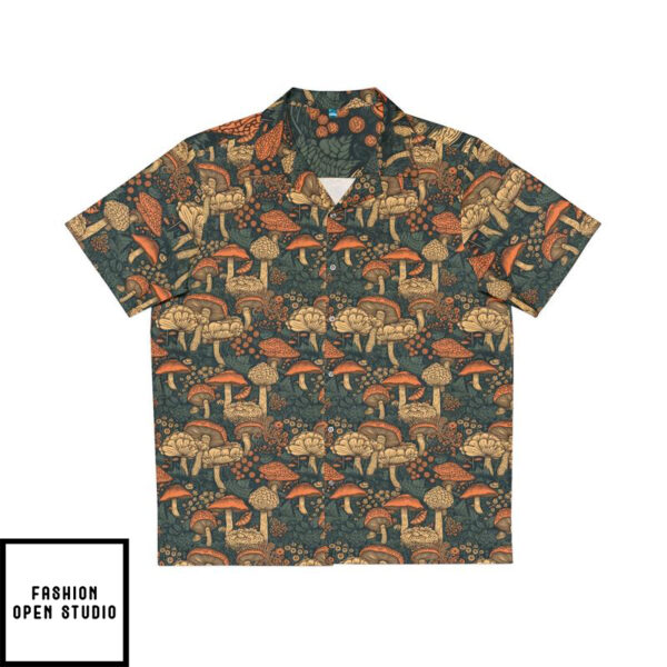 Mushroom Pattern – Men’s Hawaiian Shirt