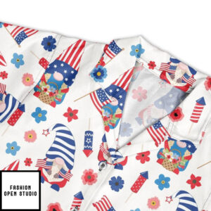 Patriotic Gnomes 4th of July Hawaiian Shirt 4