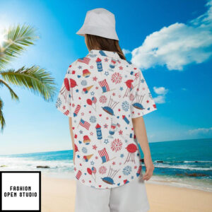 Patriotic Grilling BBQ Smoke Hawaiian Shirt 6