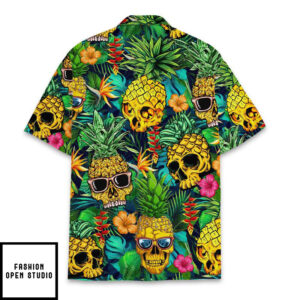 Pineapple Skull Hawaiian Shirts 3