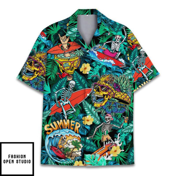 Skull Beach Hawaiian Shirt