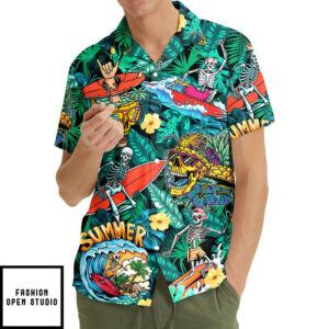 Skull Beach Hawaiian Shirt 2