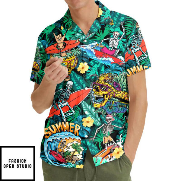 Skull Beach Hawaiian Shirt