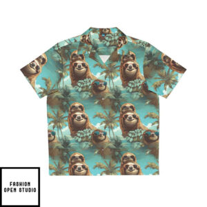 Sloth Sunglasses Hawaiian Shirt 2