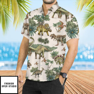 Summer Dinosaur Hawaiian Shirt 3