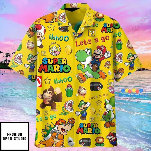 Super Mario Hawaiian Shirt