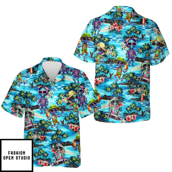 Tropical Alien Hawaiian Shirt