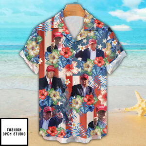 Trump Make 4th July Great Again Hawaiian Shirt 1