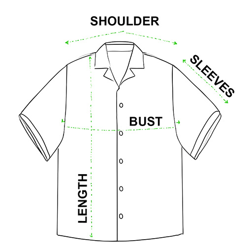 hawaiian shirt size guide